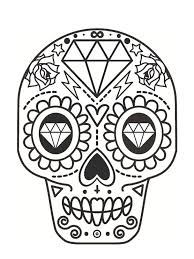 Tete de mort anti stress art thérapie coloriages. Coloriage Tete De Mort Mexicaine 20 Dessins A Imprimer Coloriage Tete De Mort Dessin Kawaii A Colorier Coloriage