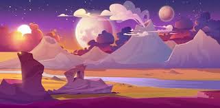 We did not find results for: Free Vector Alien Planet Landscape With Volcano River Stars And Moons In Sky Vector Fantasy Illustration Of Planet Surface With Desert Mountains Smoke Clouds From Craters Futuristic Background For Gui Game