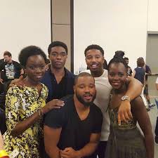Cast Birth Of A Nation 2016 Black Panther Danai Gurira Chadwick Boseman Ryan Coogler Michael B Jordan And Lupita Nyong O At San D Black Panther Black Panther Marvel Chadwick Boseman