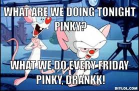 Are you pondering what i'm pondering? What Are We Doing Tonight Pinky What We Do Every Friday Pinky Drankk Storemypic