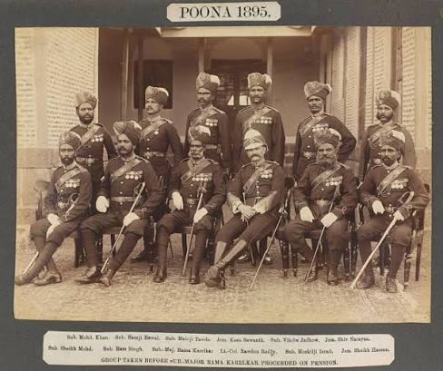 Indian Officers of 1st Battalion 91st Punjabis (Light Infantry), Poona, 1920