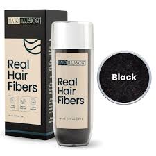 You've decided to accept your hair loss and revel in it. Amazon Com Hair Illusion Black Real Hair Fibers For Thinning Hair 100 Natural Texture Non Synthetic Hair Fibers Bald Spot Cover Up For Women Men 38 Gram Beauty