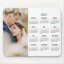 2021 Modern Calendar Your Photo Mouse Pad Zazzle Com In 2020 Modern Calendar Business Calendar Fun Mouse Pad