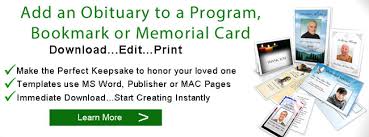 124 free obituary templates, printable forms for submitting death notices to newspapers, as well as funeral program templates, and other items relating to memorial services. Sample Obituaries Obituary Samples Obituary Programs Template Elegant Memorials