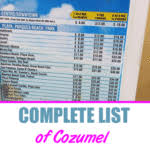 Complete List Of Cozumel Taxi Rates Cruzely Com