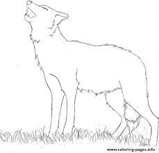 Wolf coloring pages for kids | printable wolf coloring pages for home and school. Easy Howling Wolf Coloring Pages Printable