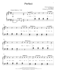 Ed Sheeran Perfect Sheet Music Notes Chords Score Download Printable Pdf Sheet Music Notes Piano Music Piano Sheet Music Letters