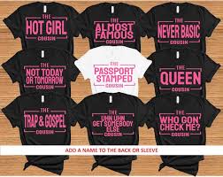 Cousin T-shirts Hot Pink Matching Family Group Shirts - Etsy