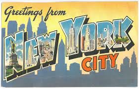 Greetings From Nyc Vintage Postcard Vintage Postcards Travel Postcard Postcard Font