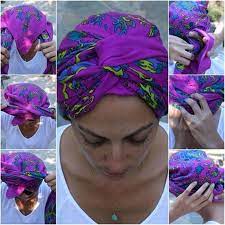 طريقة عمل لفات تربون لإطلالة مميزة مناسبة للصيف hair wrap scarf hair scarf styles head wrap scarf