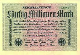 Rosenberg 108 50 Millionen Mark Reichsbanknote 1 09 1923