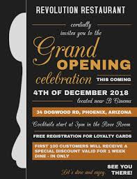 The grand opening flyer template is the best choice for a layout required by people to create their websites for their new business. Restaurant Small Business Grand Opening Flyer Design Template Black Grand Opening Flyer Template Leaflet Design Template