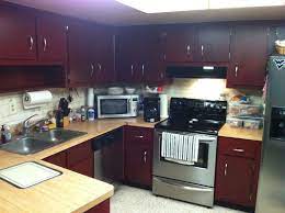 I paint the base coat with a hvlp. Cabernet Http Cabinets Rustoleumtransformations Com Upload Images 1341630143 After Jpg Cabinet Transformations Kitchen Kitchen Transformation