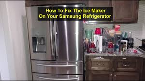 Troubleshoot ice makers for all refrigerator brands including kenmore, maytag, ge, whirlpool, samsung, lg, kitchenaid, and frigidaire refrigerator ice maker dispensers. How To Fix The Ice Maker On Your Samsung Side By Side Refrigerator For Free Votd Youtube