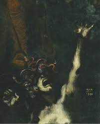 Art History Gallery On Instagram German Wilde Jagd Wild Hunt 1899 By Franz Von Stuck Musee D Orsay Franz Von Renaissance Art Creepy Art Horror Art