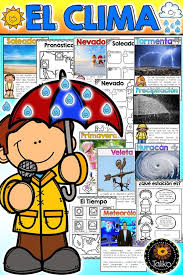 Spanish Weather El Clima In 2020 English Teaching Resources Ell Activities Spanish Teaching Resources