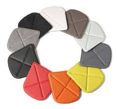 Tolix Flat Seat Cushion Black Made In Design Uk