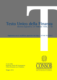 Decreto legislativo 24 febbraio 1998, n. Dlgs 58 1998 Testo Unico Della Finanza