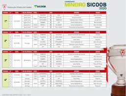 Em quatro minutos e tendo por base a cidade, indique os clubes de futebol participantes da edição de 2021 do campeonato mineiro. Fmf Divulga Tabela Do Mineiro 2020 Cruzeiro E America Estreiam Em Casa Atletico Fora Radio Itatiaia A Radio De Minas