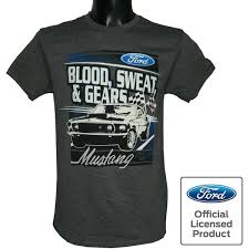 Nascar is one of america's leading sports has a large following across the globe. Mustang T Shirt Blood Sweat Gears Officially Licensed Us Car And Nascar Fashion