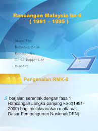 Rancangan malaysia kesepuluh bab 5: Rancangan Malaysia Ke 6