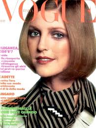 Vogue Italia April 1974 : Carole Singleton by Barry Lategan