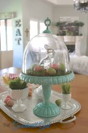 Easter Cake Stand Display Vintage Thrift Milkglass Homegoods Spring Easter Decor Easter Cake Stand Easter Craft Decorations