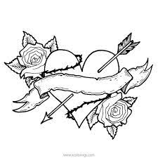 Oct 14, 2021 · heart and roses coloring pages free to print. Heart With Roses Coloring Page Jpg Pen Ink Art Collectibles Vadel Com