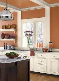 Colour A Room Benjamin Moore Orange Kitchen Walls Kitchen Wall Colors Paint For Kitchen Walls