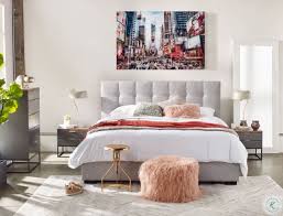 We showcase a wide selection of bedroom furniture; Belle Grey Upholstered Platform Bedroom Set From Moes Home Coleman Furniture