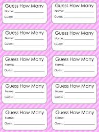 Fill a jar with sweets and give students these colourful. Guess How Many In Jar Template Shefalitayal