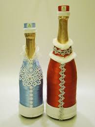 мастер класс по украшению бутылки шампанского на новый год Pin By Elena Enriquez On Novogodnie Butylki Wedding Bottles Bottles Decoration Glass Bottles Decoration