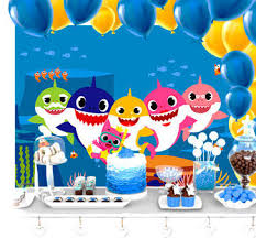 Maybe you would like to learn more about one of these? Baby Shark Free Printable Party Poster Bacground Oh My Baby