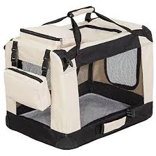 Tectake Portable Folding Dog Pet Cage Transport Crate Car Travel Carrier Basket Box 60x42x43cm M Tectake Http Www Amazon Co U Dog Crate Dog Accesories Pets