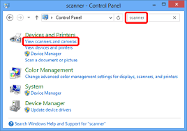 Open The Scanners And Cameras And Properties Brother