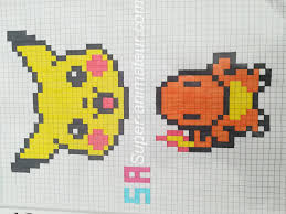 Pixel Art Pokemon Pikatchu Salameche Pixel Art Pokemon Pixel Art Anime