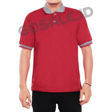 Baju olah raga berkerah merah kombinasi kuning. Kaos Polo Shirt Nc59 Lakos Tc Merah Marun Kombinasi Kerah Abu Shopee Indonesia