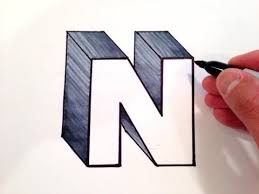 How To Draw The Letter A In 3d Youtube Drawing Letters Lettering Alphabet 3d Alphabet