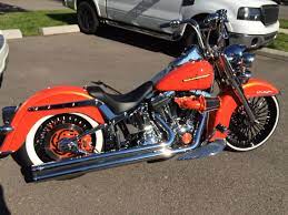 21 Black Sinister Softail Deluxe Lowrider Rims Custom Motorcycles Harley Harley Softail Classic Harley Davidson