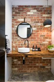 A Brick Wall Interior Ideas May Very Well Be The Statement You Need To Jazz Up Your Apartment Or House Small Bathroom Sinks Brick Tiles Bathroom Brick Bathroom
