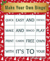 Make your own car bingo cards and play bingo in the car! Virtual Make Your Own Bingo