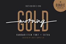 My fonts will always be free for personal use. Morning Gold Handwritten Font 138649 Script Font Bundles