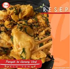 Resep mie ini adalah resep yang paling sering saya buat karena semua anggota keluarga kami sangat menyukai mie pangsit. Resep Pangsit Isi Goreng Viral Wajib Banget Cobain Sendiri