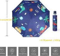 Amazon.com: Hannstar Automatic Kids Umbrella, Folding ...