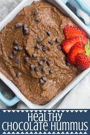 Healthy Chocolate Hummus Recipe Chocolate Hummus Healthy Chocolate Healthy Dessert Recipes