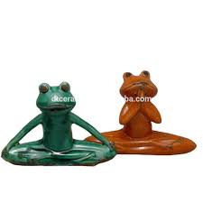In various yoga poses, from stretching to meditating, this collection of frogs will keep you company as you contemplate life in your garden retreat. Ceramic Yoga Frog Figurine For Garden Decoration Buy Green Frog Figurines Porcelain Frog Figurines Resin Yoga Frog Figurine Product On Alibaba Com