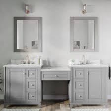 Wood Double Bathroom Sink Vanity