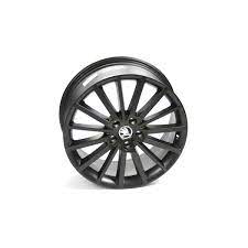 Ich wollte schon immer schwarze felgen haben, finde ich persönlich schöner als die silber lackierten. Original Skoda Turini Aluminiumfelge 18 Zoll Tuning Sport Felge Leichtmetallfelge Schwarz Matt Ahw Shop Vw Audi Original Ersatzteile Und Zubehor