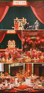 Old Shanghai Glamour Howard And Yi Ann S Wedding At Grand Hyatt Kuala Lumpur Oriental Wedding Chinese Wedding Decor Wedding Decorations Table Settings