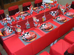 Table Set Up Cars Birthday Party Decorations Cars Birthday Party Disney Car Birthday Theme
